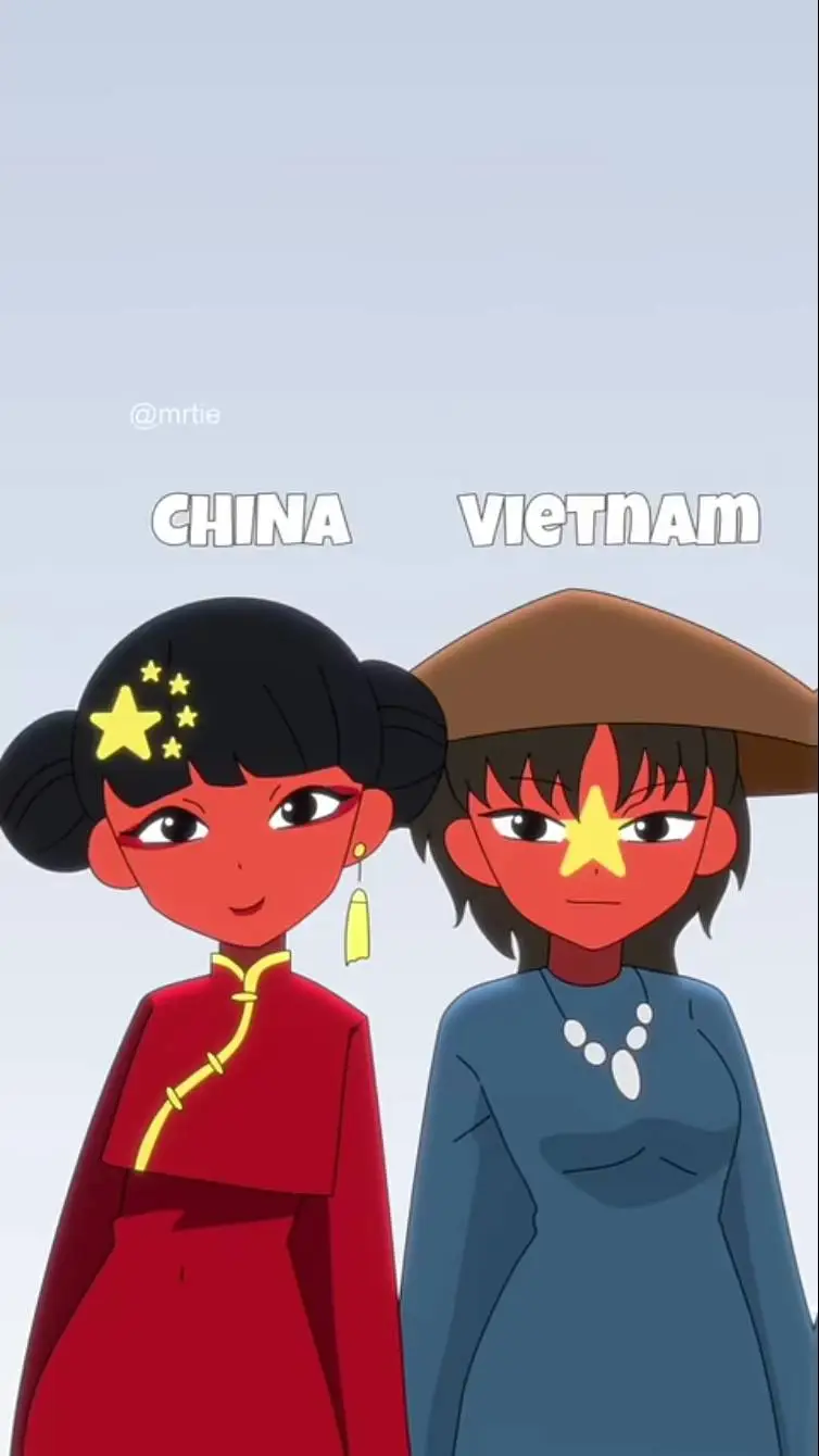 ai character: China 🇨🇳 Vietnam🇻🇳 background