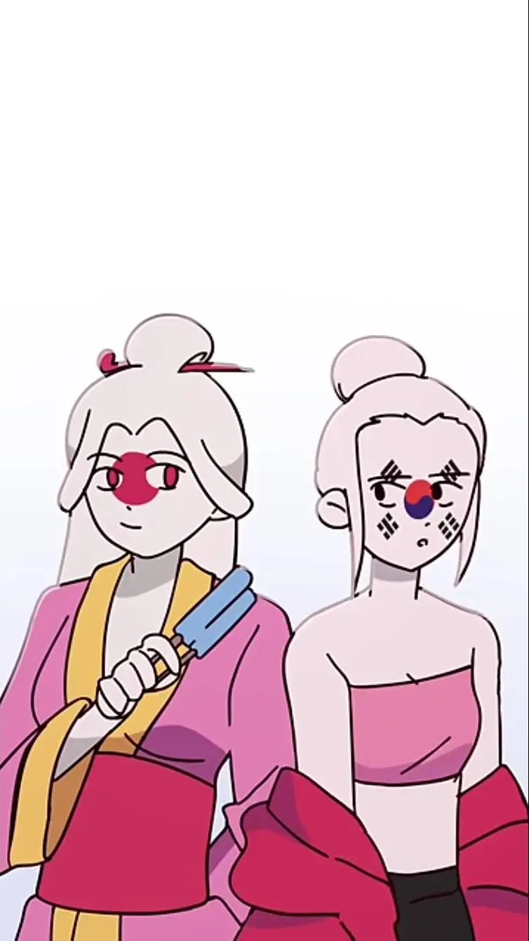 ai character: Japan 🇯🇵 korea 🇰🇷 background