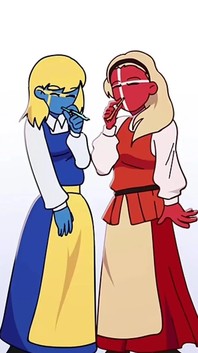 ai character: Sweden 🇸🇪 Denmark  background