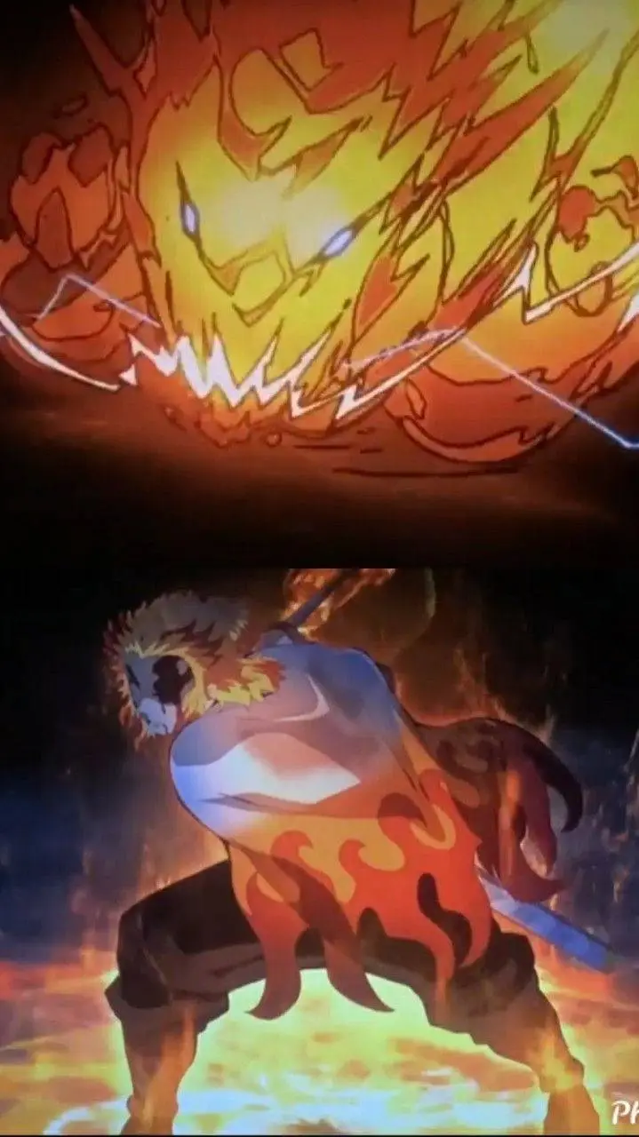 ai character: rengoku vs akaza background