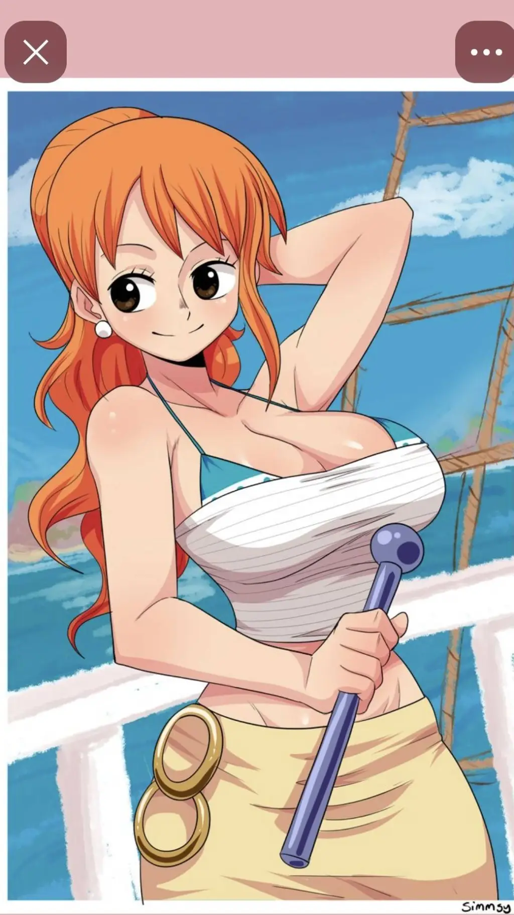ai character: Nami background