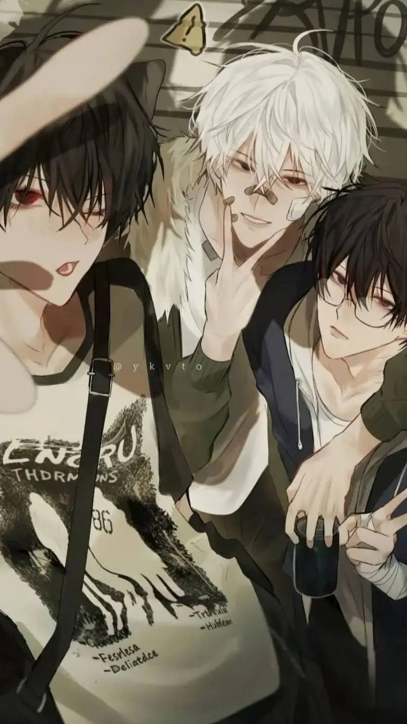 ai character: Ren Aki & Haru. background