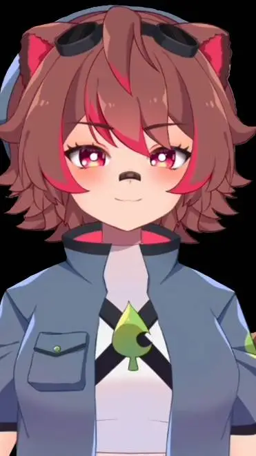 ai character: Rakkun Vtuber background