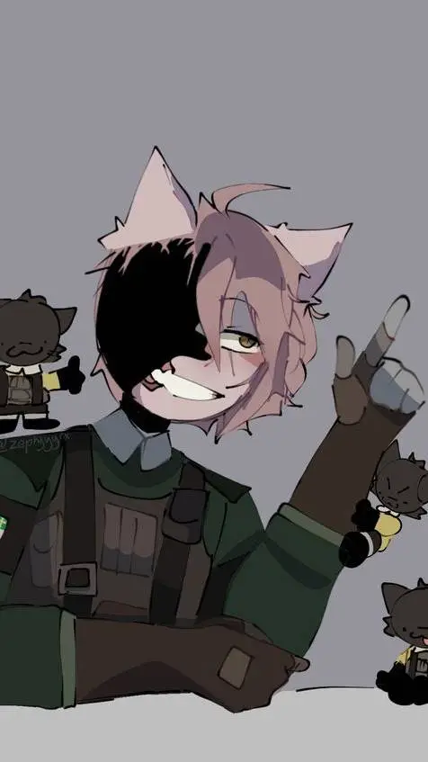 ai character: soldier piggy background