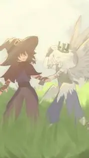 ai character: Azure x 2x2 background
