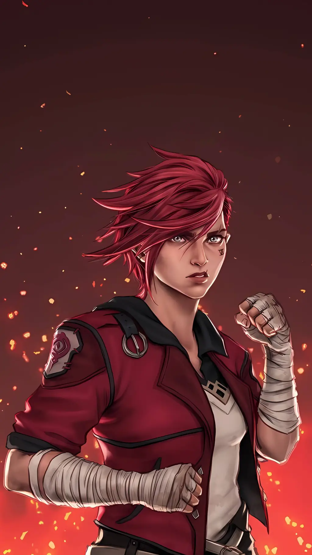 ai character: Vi (Arcane) background