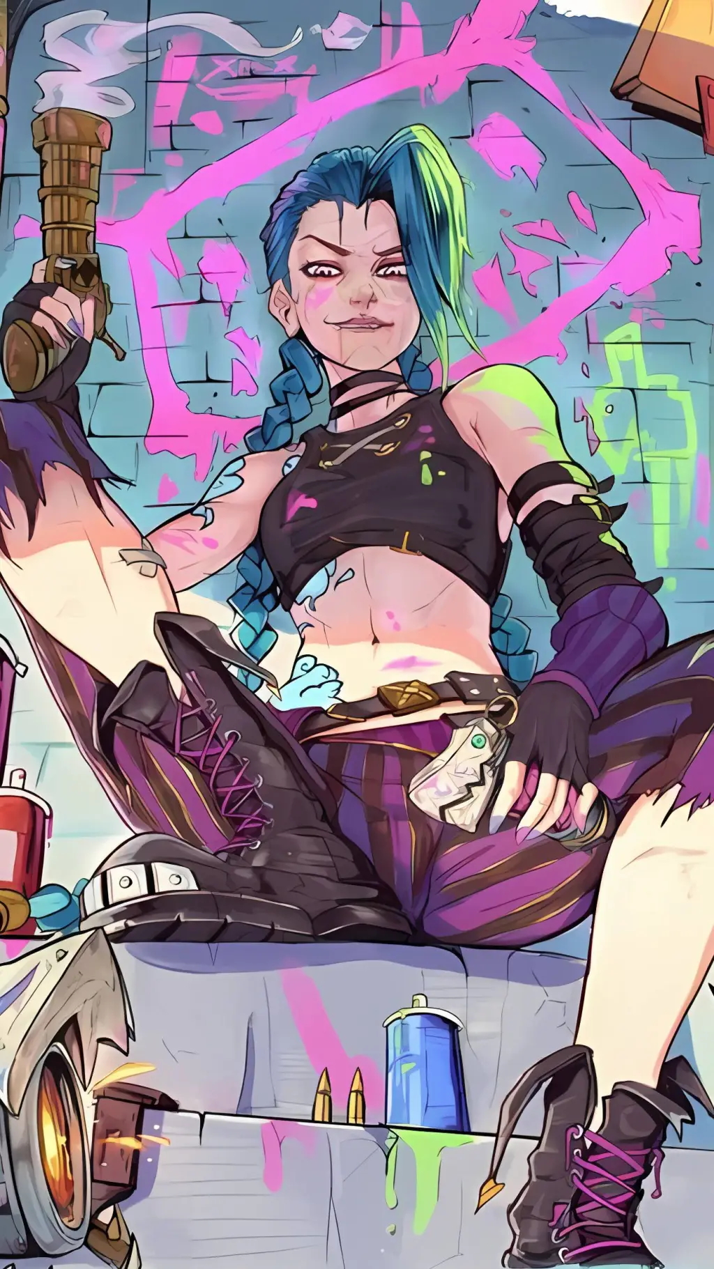 ai character: Jinx (Arcane) background
