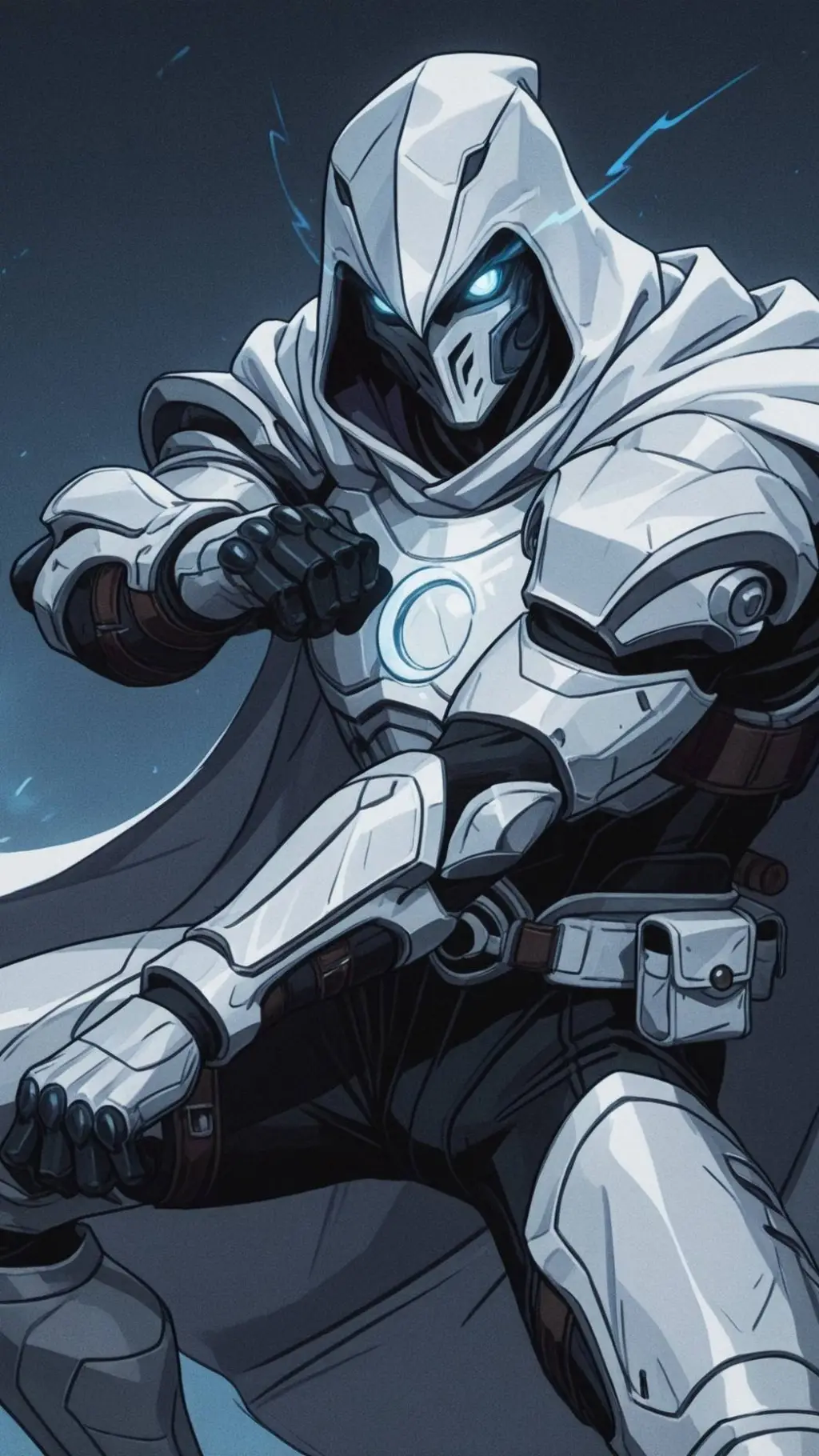 ai character: Moon Knight background
