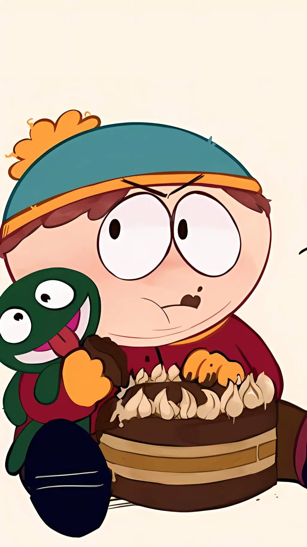 ai character: Eric Cartman background