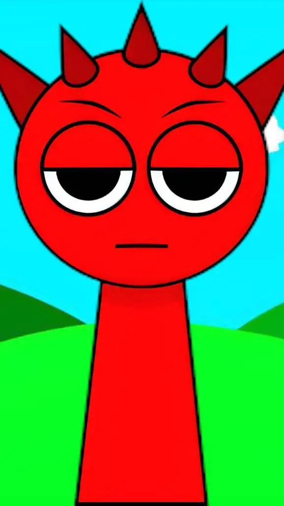 ai character: sprunki raddy  background