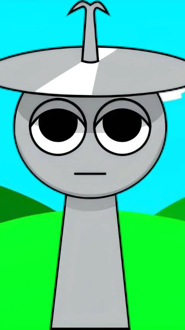 ai character: sprunki clurk  background