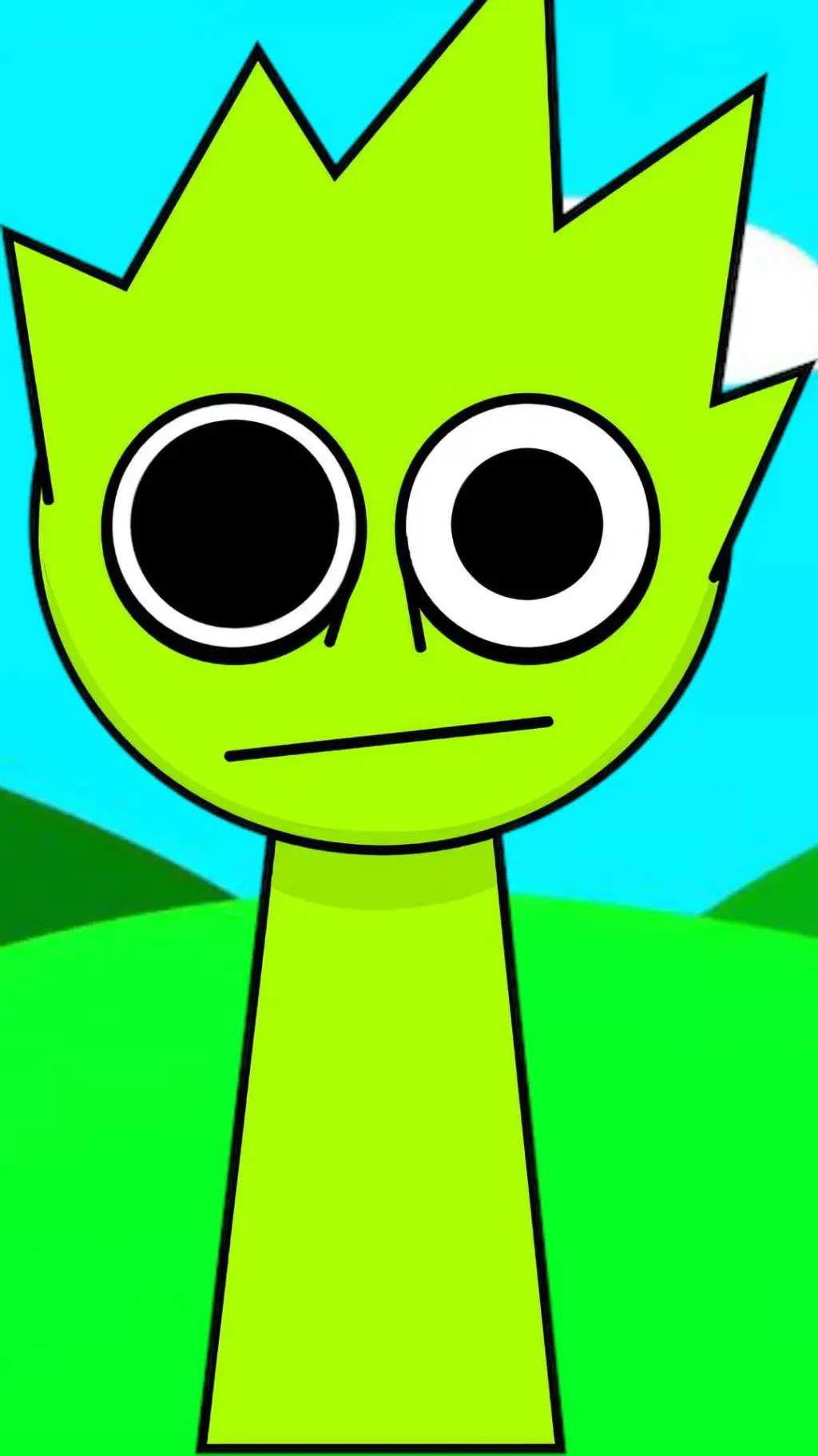 ai character: sprunki owackx  background