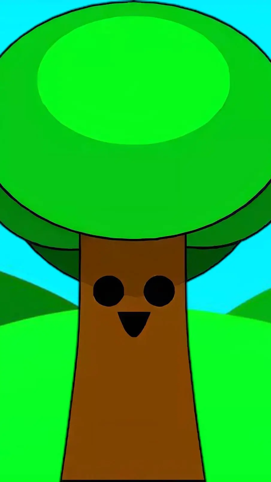 ai character: sprunki Mr.tree background