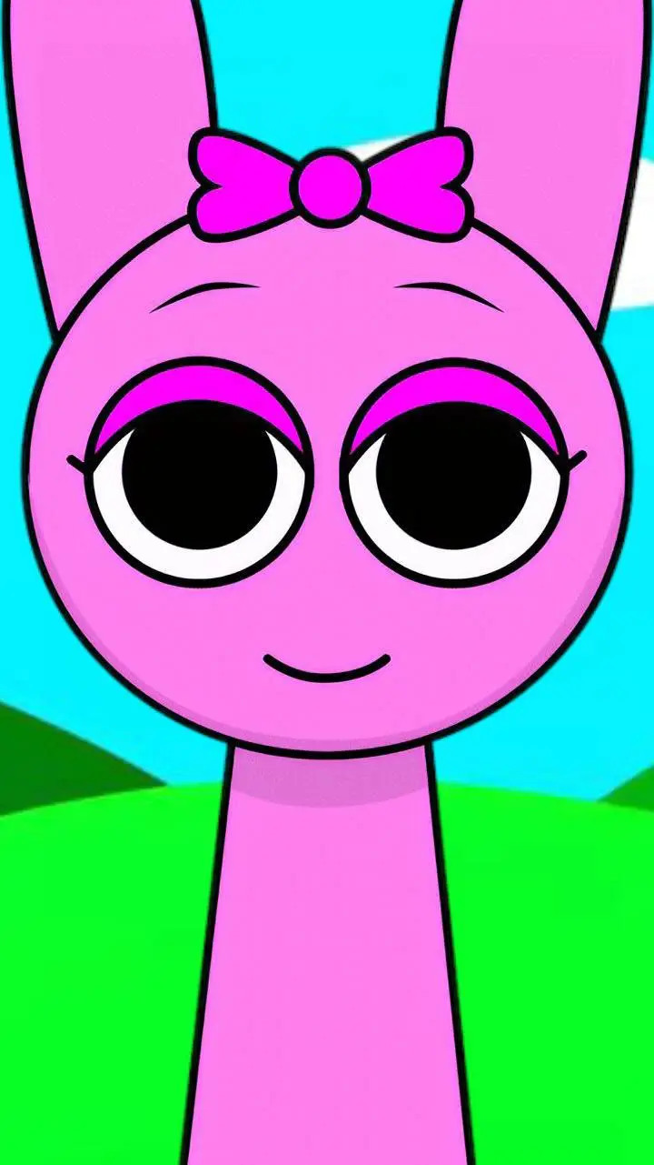 ai character: sprunki pinki  background