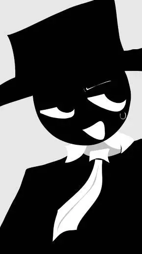 ai character: black background