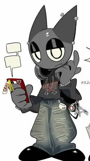ai character: Gray background