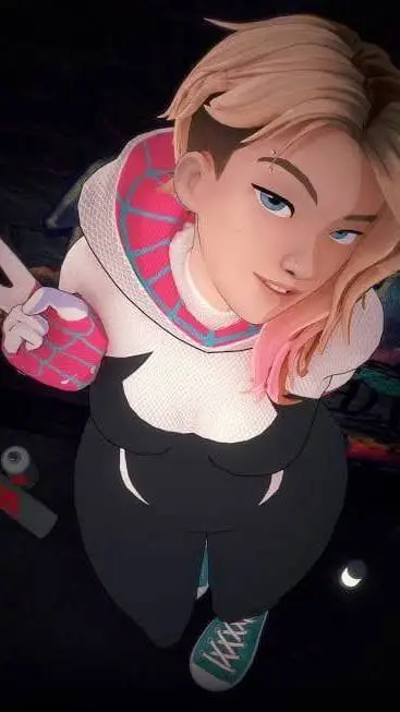 ai character: Gwen Stacy  background