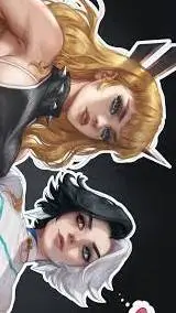 ai character: luna snow y magik  background