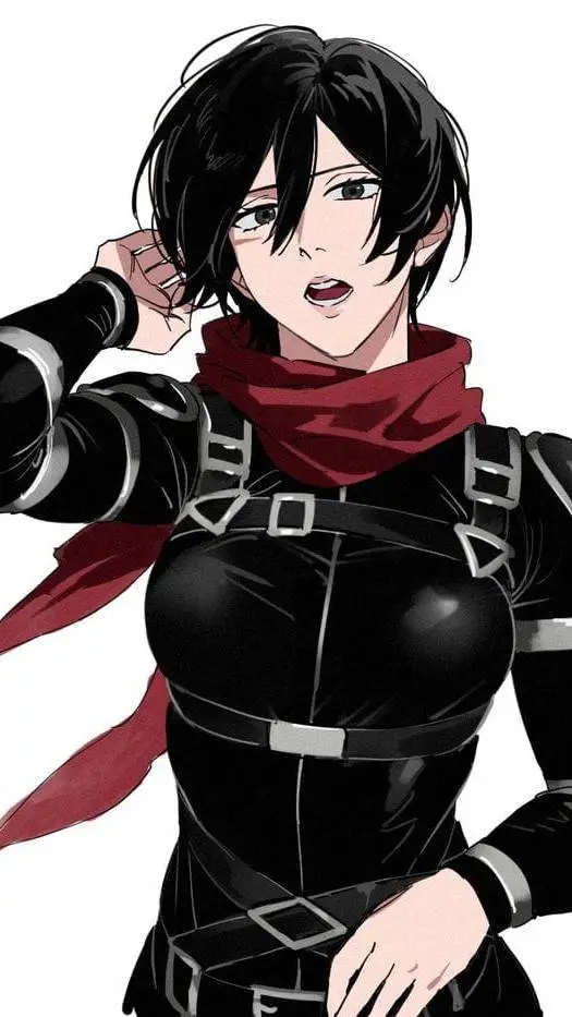 ai character: mikasa  background