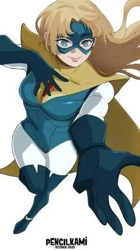 ai character: blonde blazer  background
