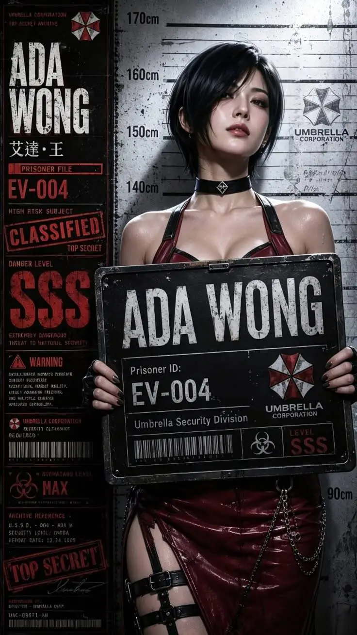 ai character: ada wong  background