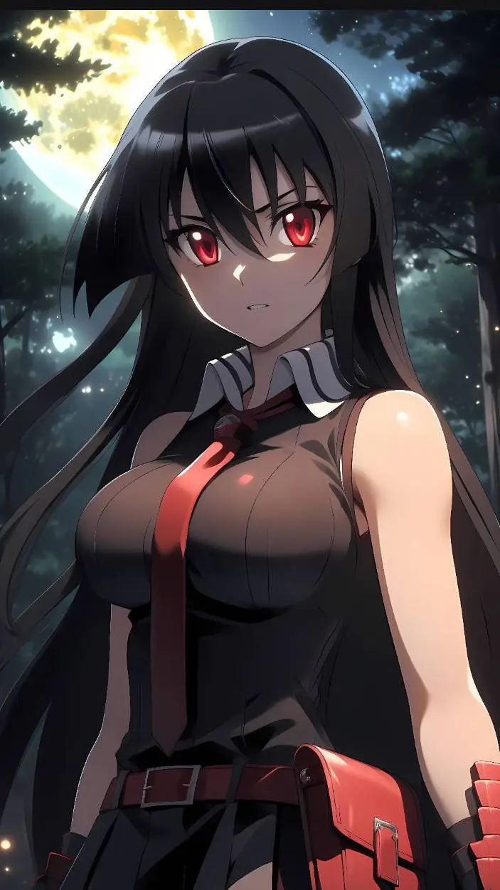 ai character: Akame Murasame  background