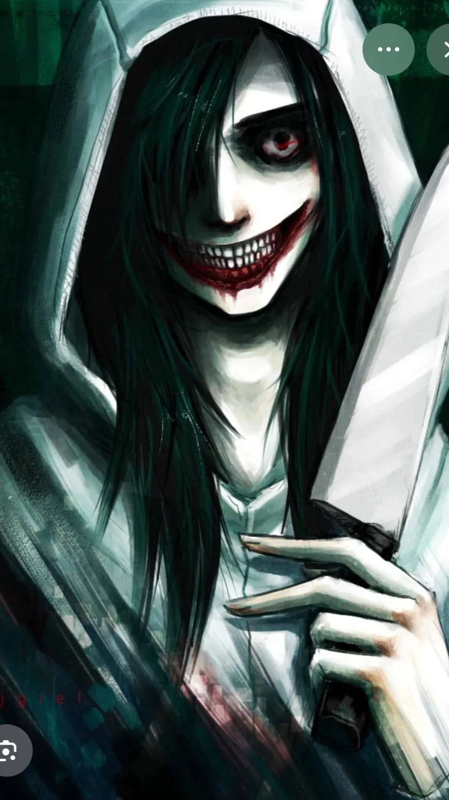 ai character: Creepypasta background