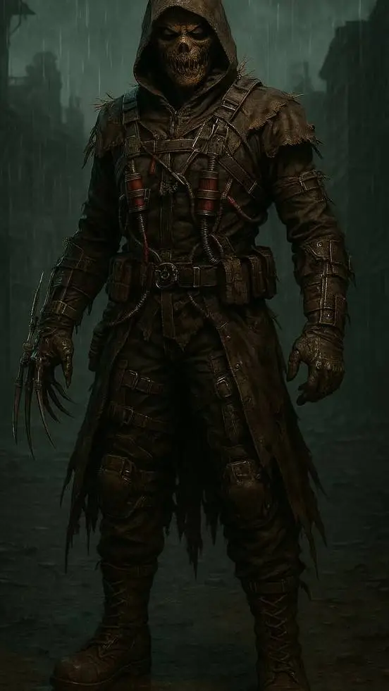 ai character: scarecrow Kale background