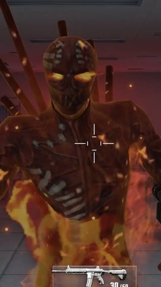 ai character: Demon from  void  background