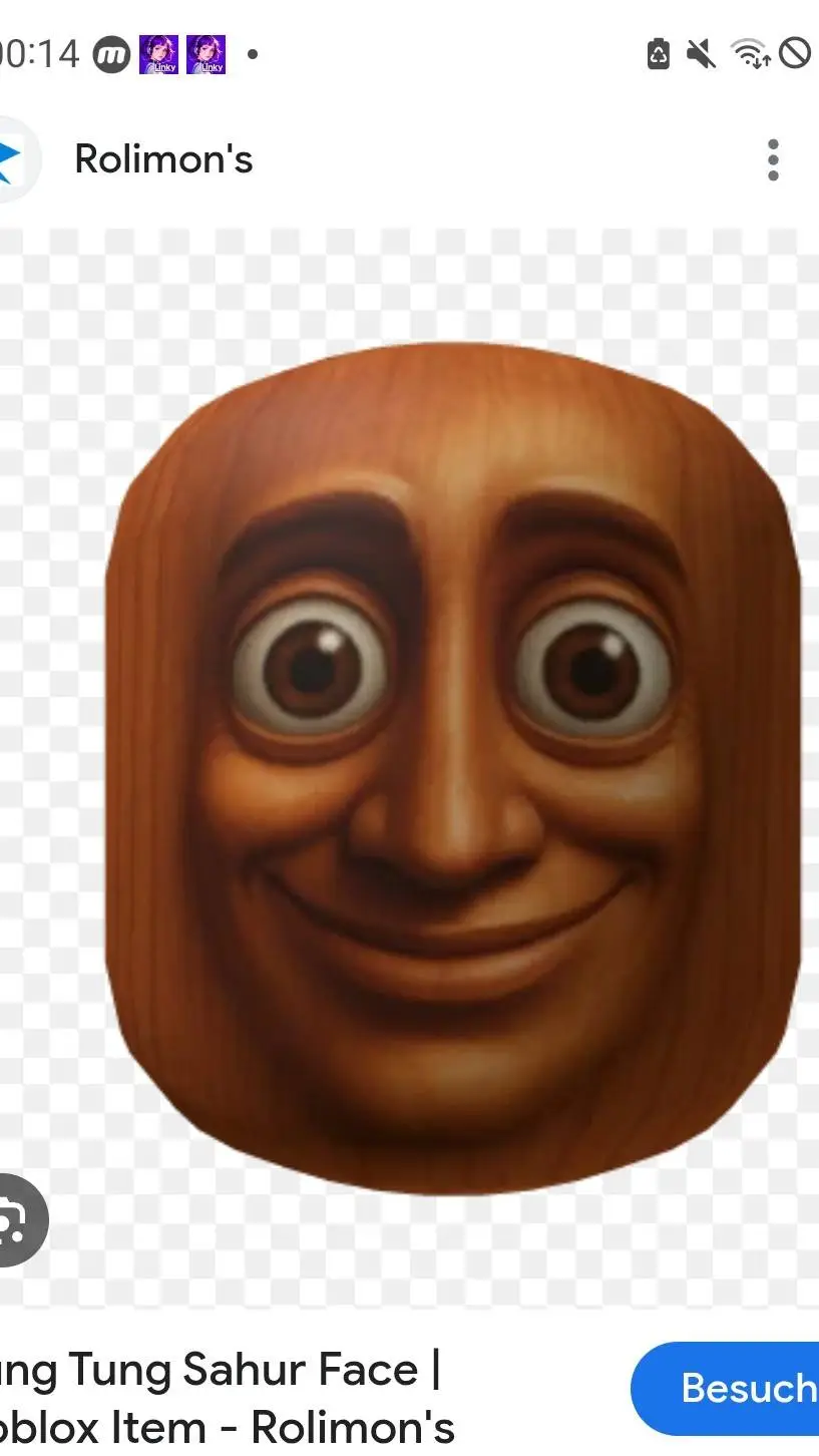 ai character: tung sahur face background