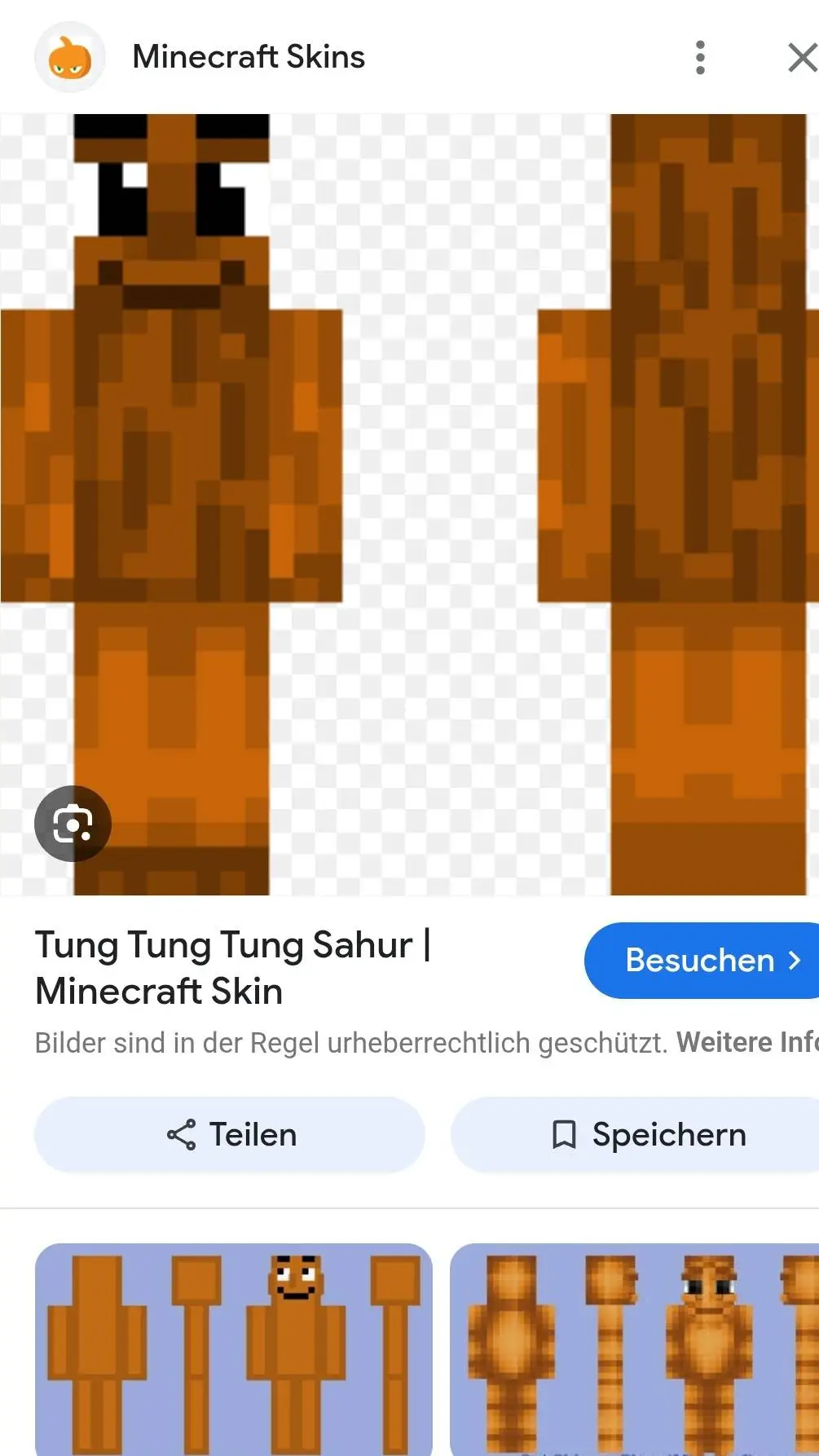 ai character: tung sahur Mincraf background
