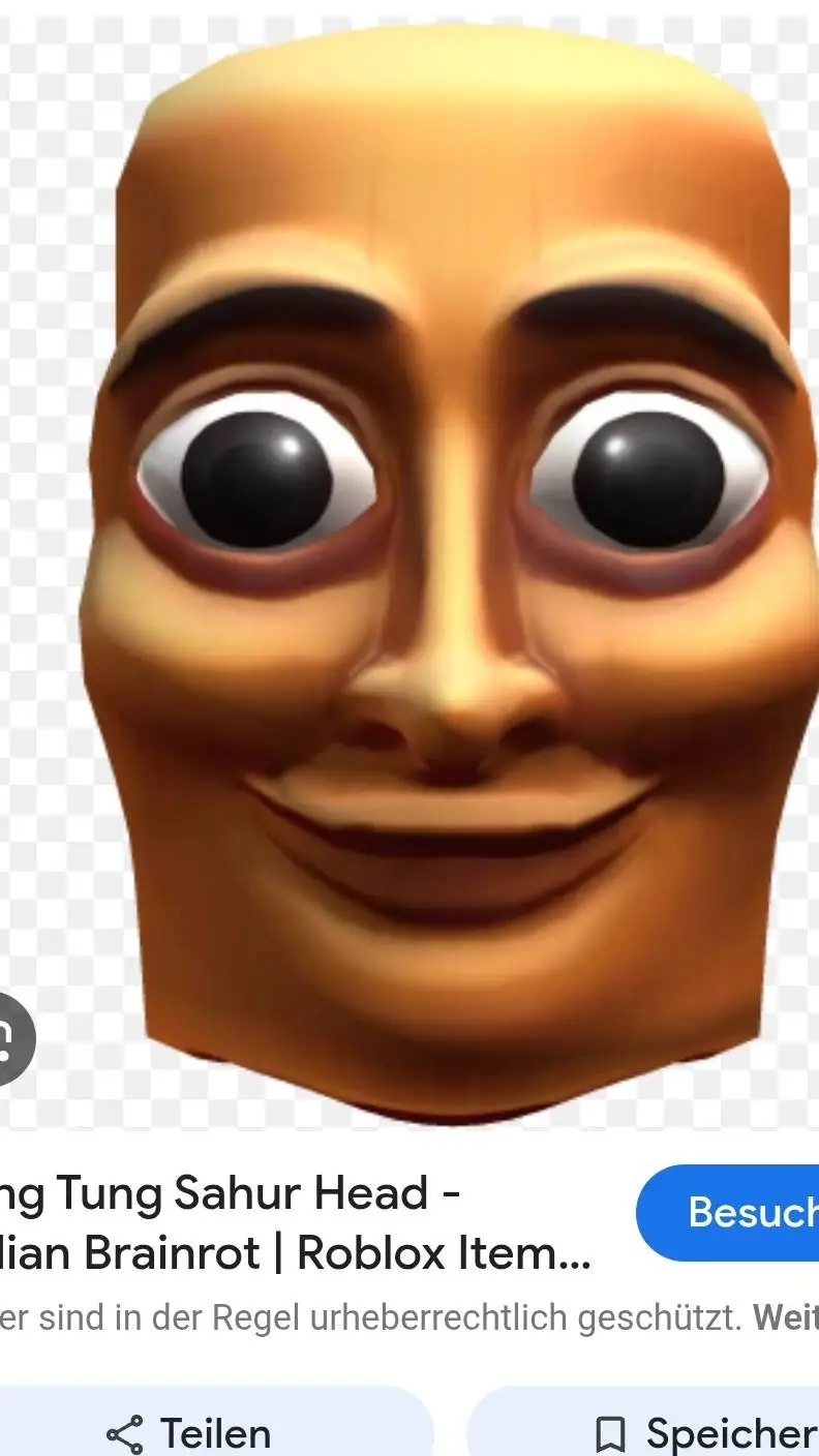 ai character: tung sahur head background