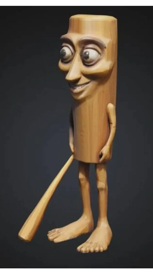 ai character: tung sahur 3D background