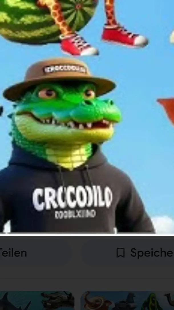 ai character: crocodilo robloxin background