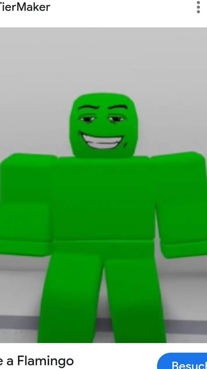 ai character: green screen man background