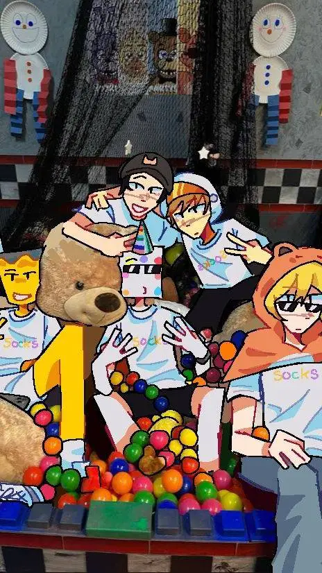 ai character: socks for 1 groop background