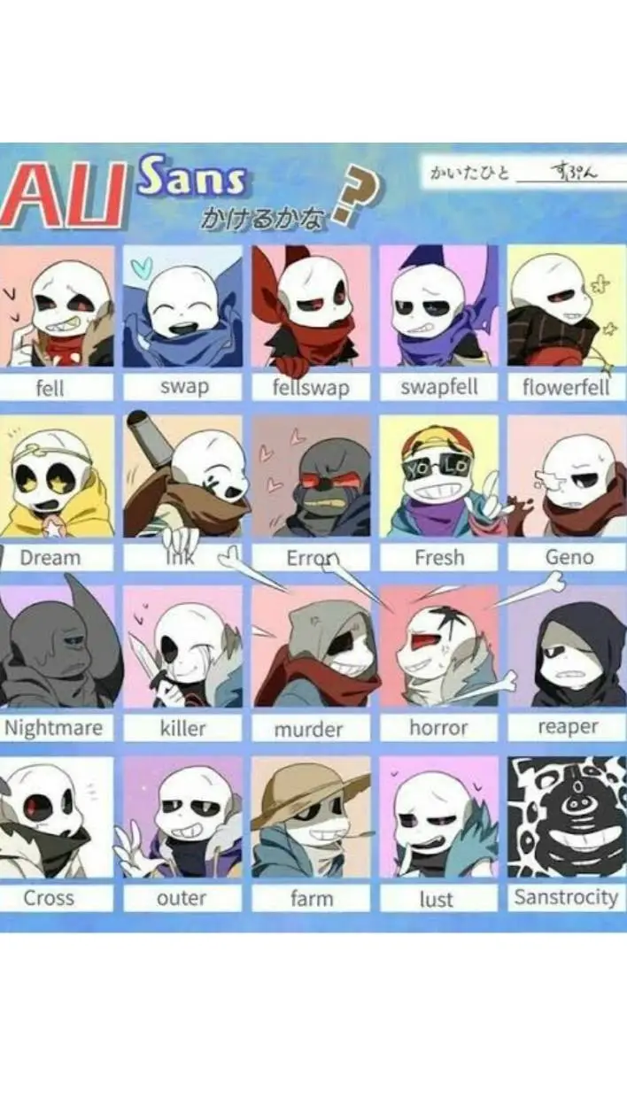 ai character: sans aus background