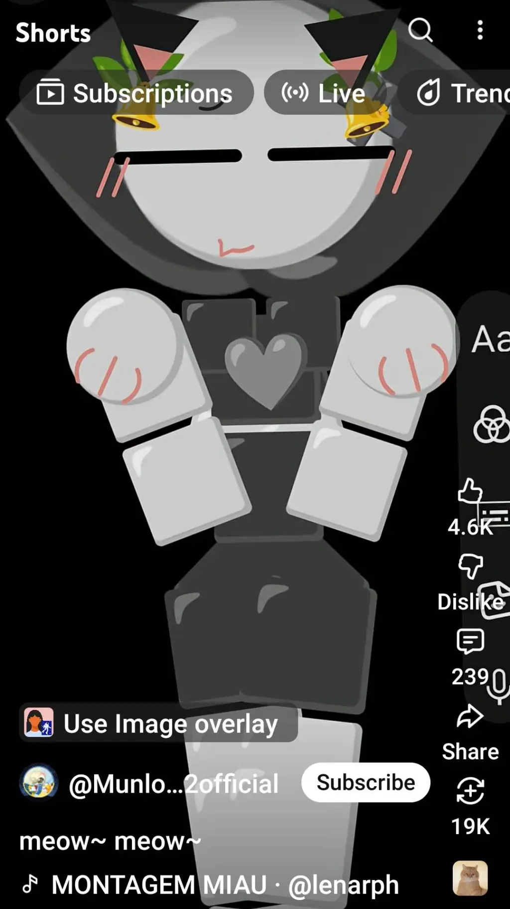 ai character: moshy background