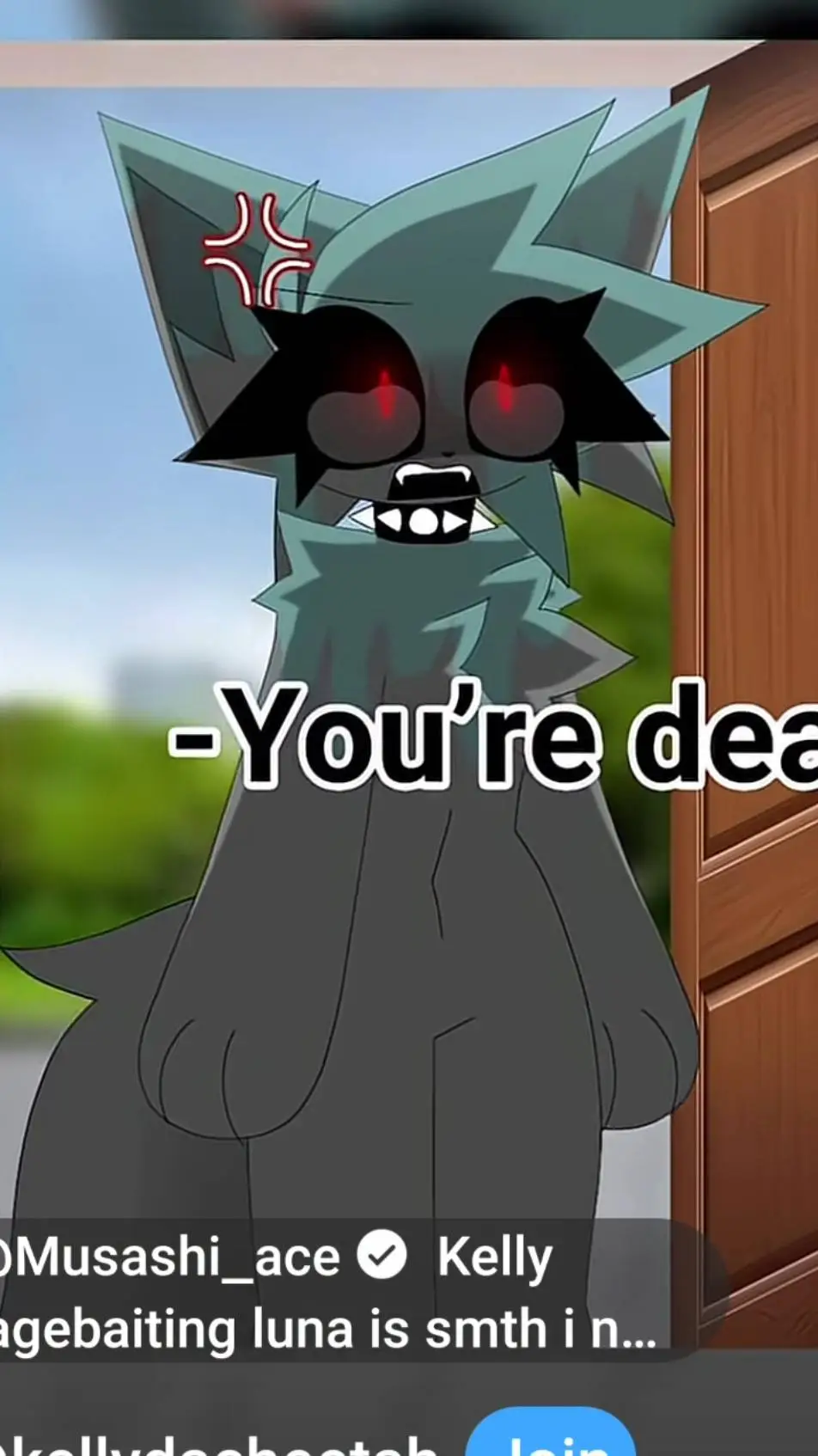 ai character: angry luna background