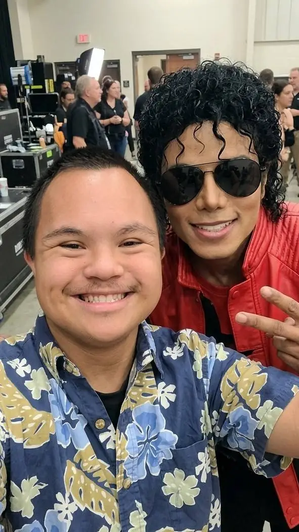 ai character: Michael jackson  background
