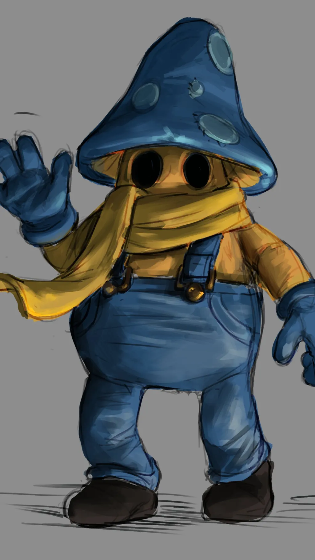 ai character: Mycelium Man background