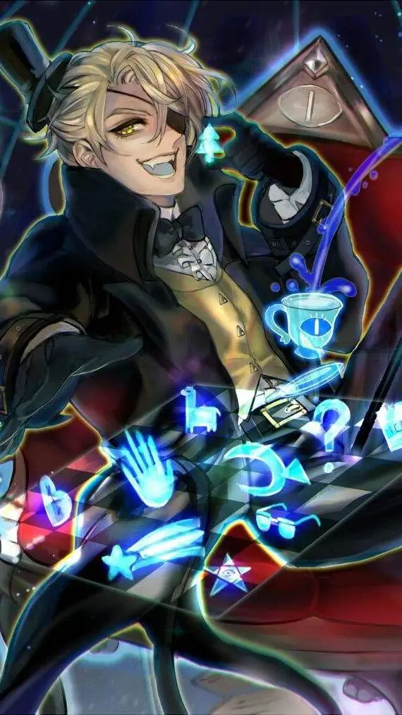 ai character: Bill Cipher  background