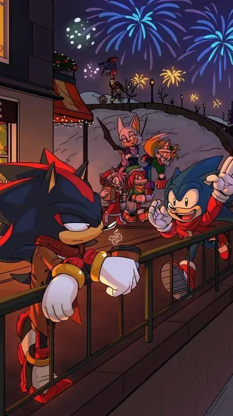 ai character: 🎄Sonic Christmas 🎄 background
