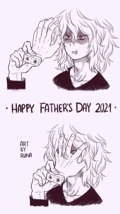 ai character: MHA fathers day! background