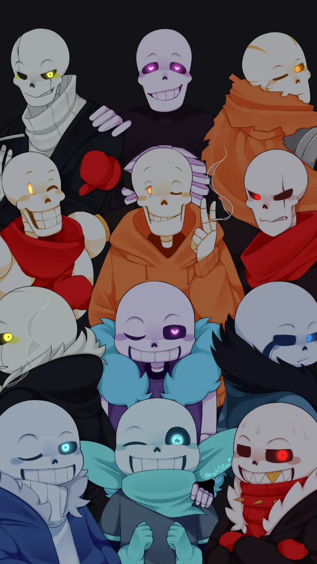 ai character: Au's Undertale background