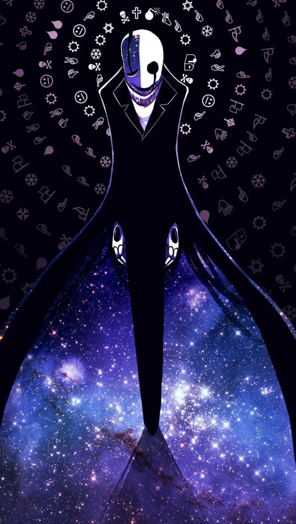 ai character: ¿¿Gaster WD?? background