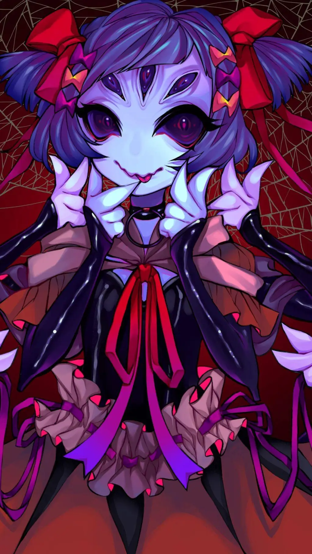 ai character: Muffet background