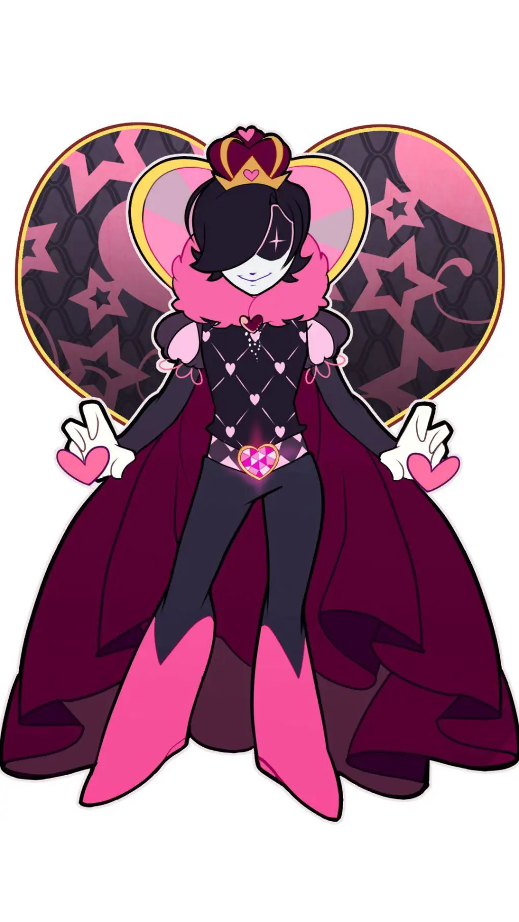 ai character: Mettaton X background