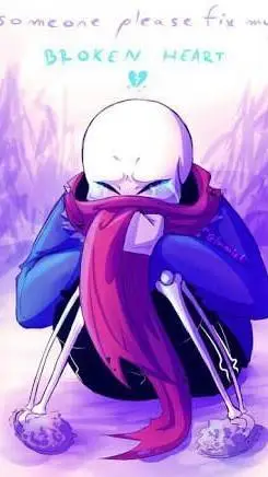 ai character: Sad Sans background