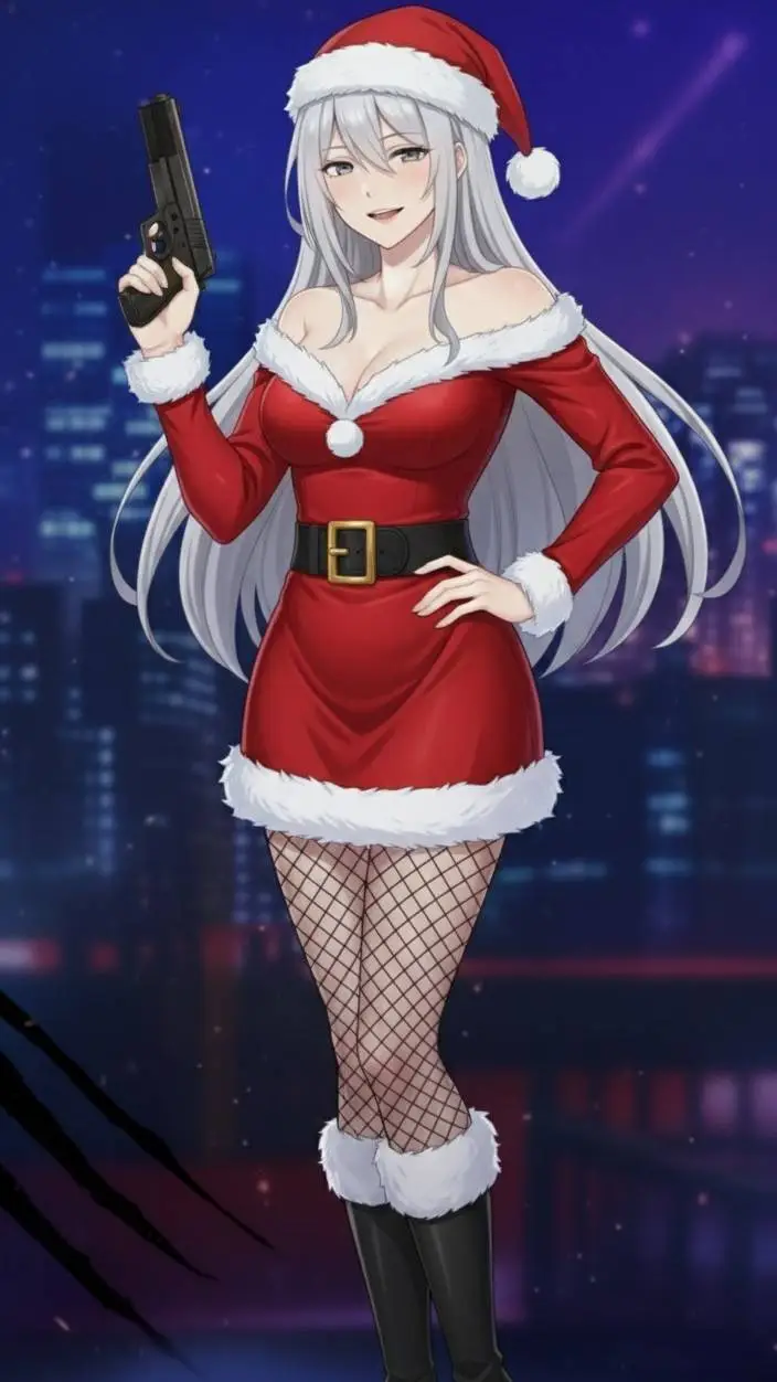 ai character: 🎄Nieves ❄  background